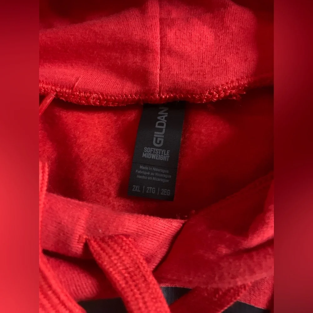 Nascar Bold Red hoodie - Picture 7 of 8